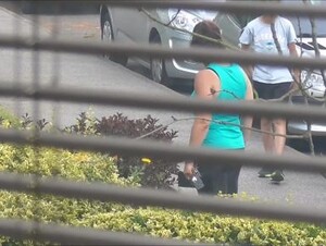 Spandex noir luisant